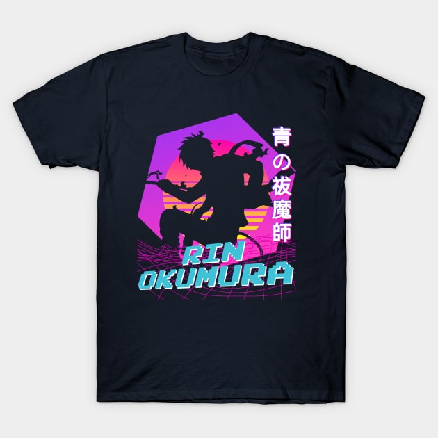 Rin Okumura - Vaporwave T-Shirt by The Artz